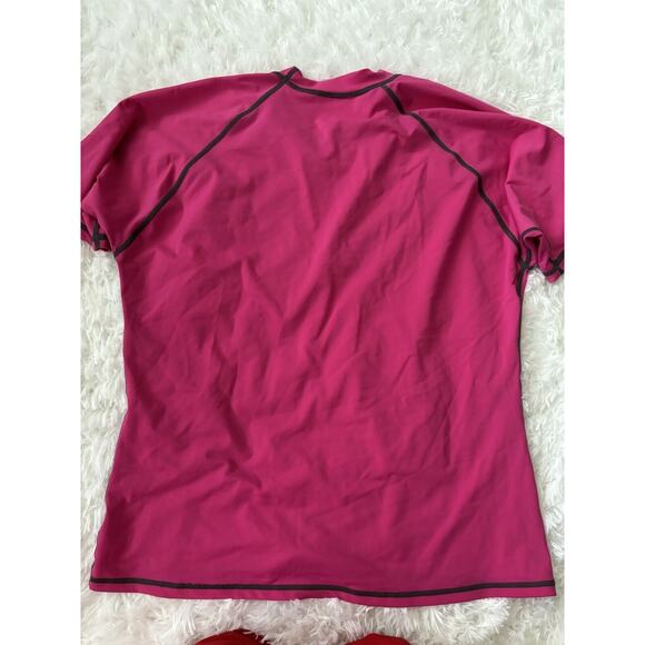 Sporti Adult Sz. XXL Pink Short Sleeved Rashguard. Great Top - Picture 11 of 12